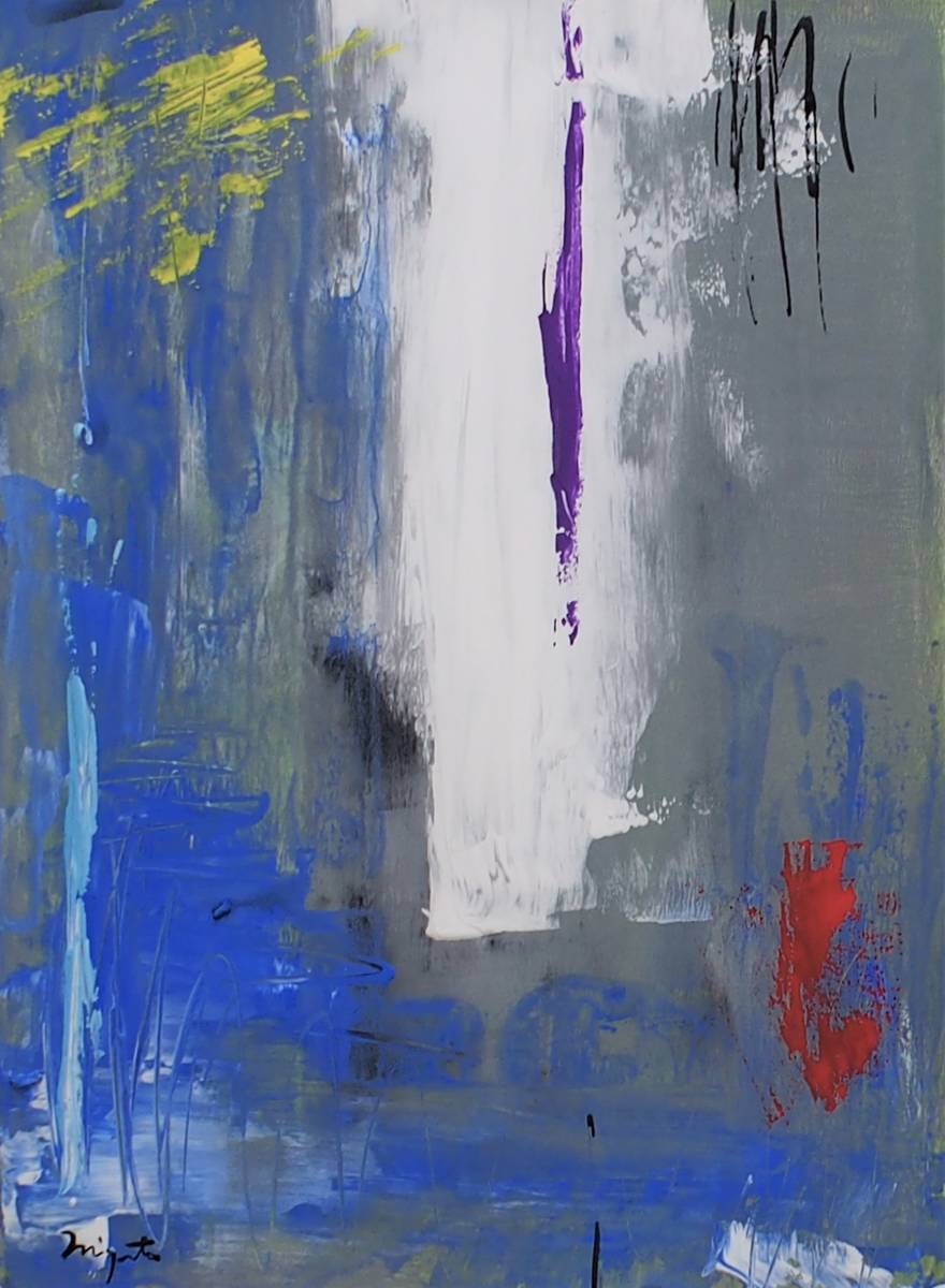 特別セール品 HiroshiMiyamoto 超人気 abstract painting 2020DR-487 Moment