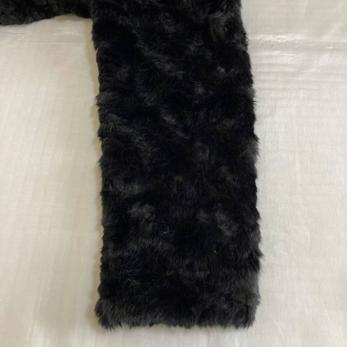 美品 HARE ハレ エコファー リバーシブル ノーカラー ブルゾン