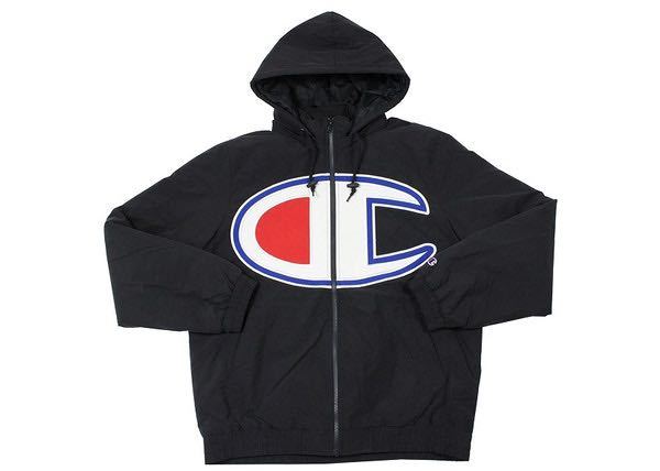 ★Mサイズ★新品 未使用★SUPREME / Champion PUFFY Jacket ★BLACK★Medium★_画像1