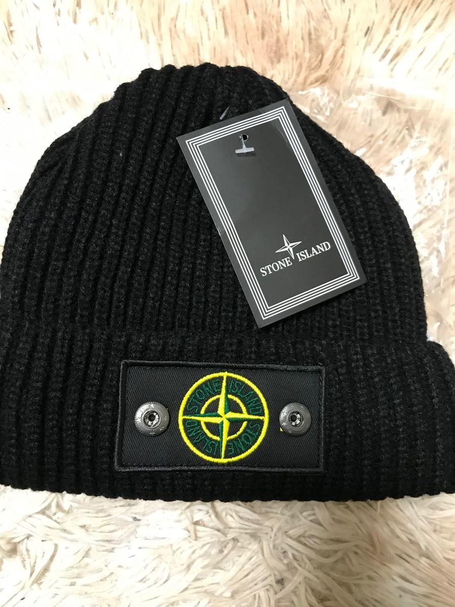 stone island ストーンアイランド WEB限定商品　ロゴ ニット帽 ニットキャップ ビーニー