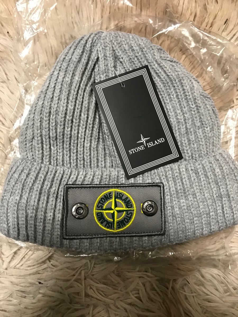 stone island ストーンアイランド WEB限定商品　ロゴ ニット帽 ニットキャップ ビーニー Beanie