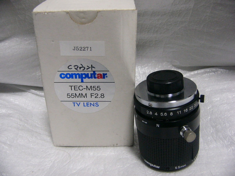 ☆未使用☆ Computar TEC-M55 Cマウント 55mm F2.8 0~0.5倍ズーム ☆未使用☆ Computar TEC-M55 Cマウント 55mm F2.8 0~0.5倍ズーム