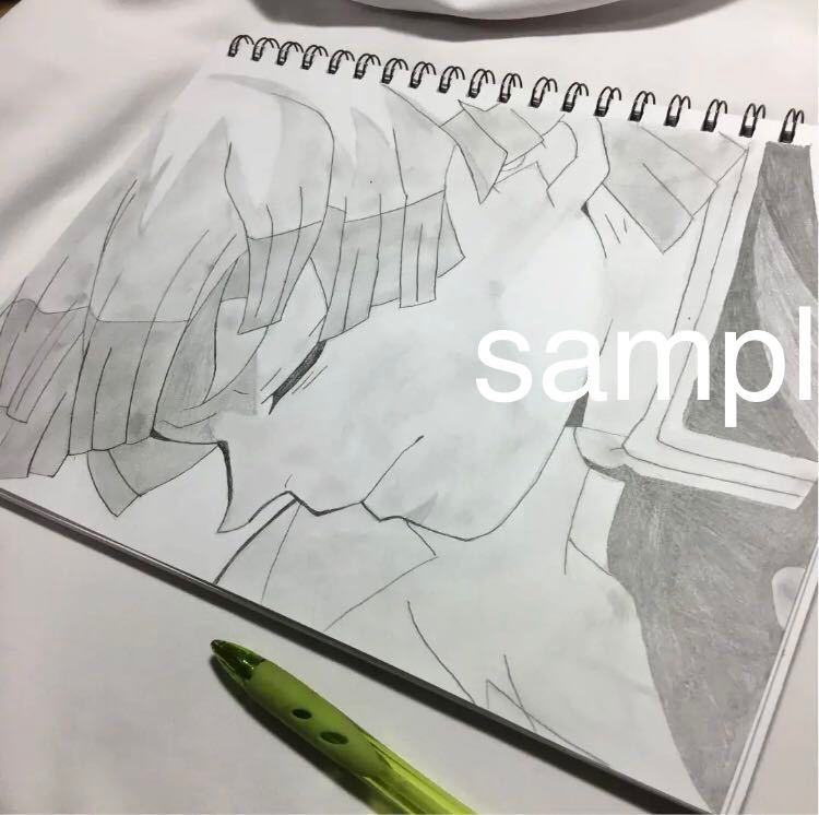 ヤフオク 手描きイラスト 我妻善逸 ぜんいつ 鬼滅の刃 1点