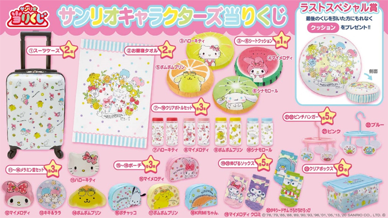 感謝価格 サンリオキャラクターズ 当りくじ クッション4点セット
