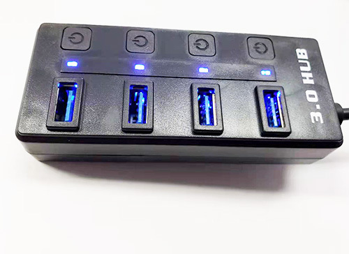 【G0050】USB 4ポートハブ USB-A 電源スイッチ付き USB 3.0 x4 増設 [節電グッズ]_画像2