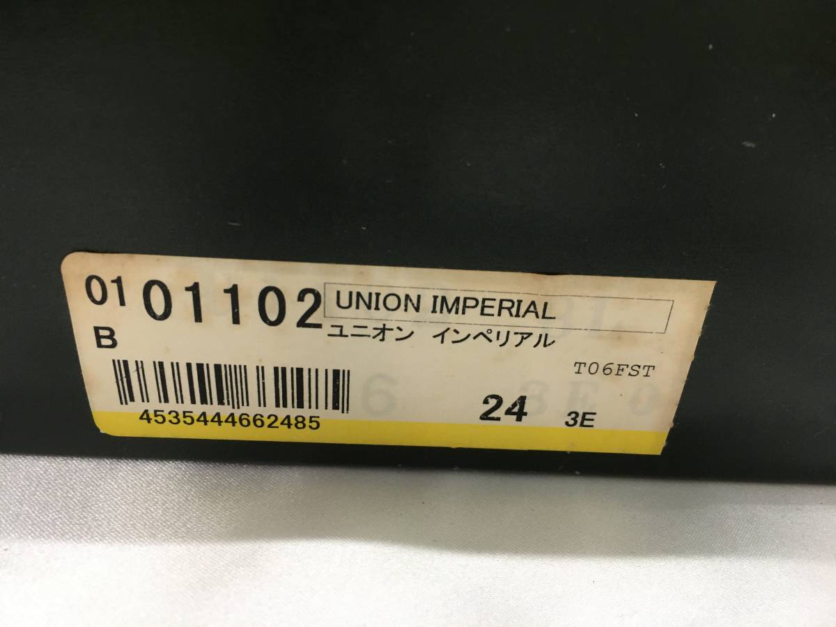 Union Imperial ユニオンインペリアル スワールステッチ ビジネスシューズ 6サイズ 24.0EEE 黒 ブラック_画像2