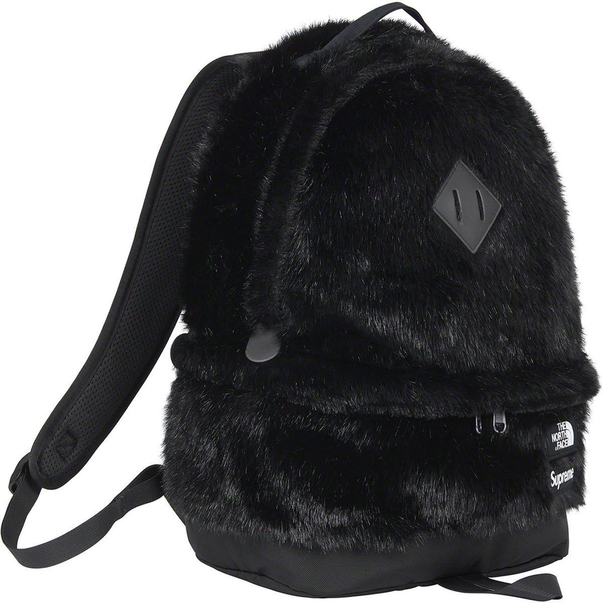送料無料 黒 Supreme The North Face Faux Fur Backpack black シュプリーム ノースフェイス ファー バックパック シュプノース 新品未使用