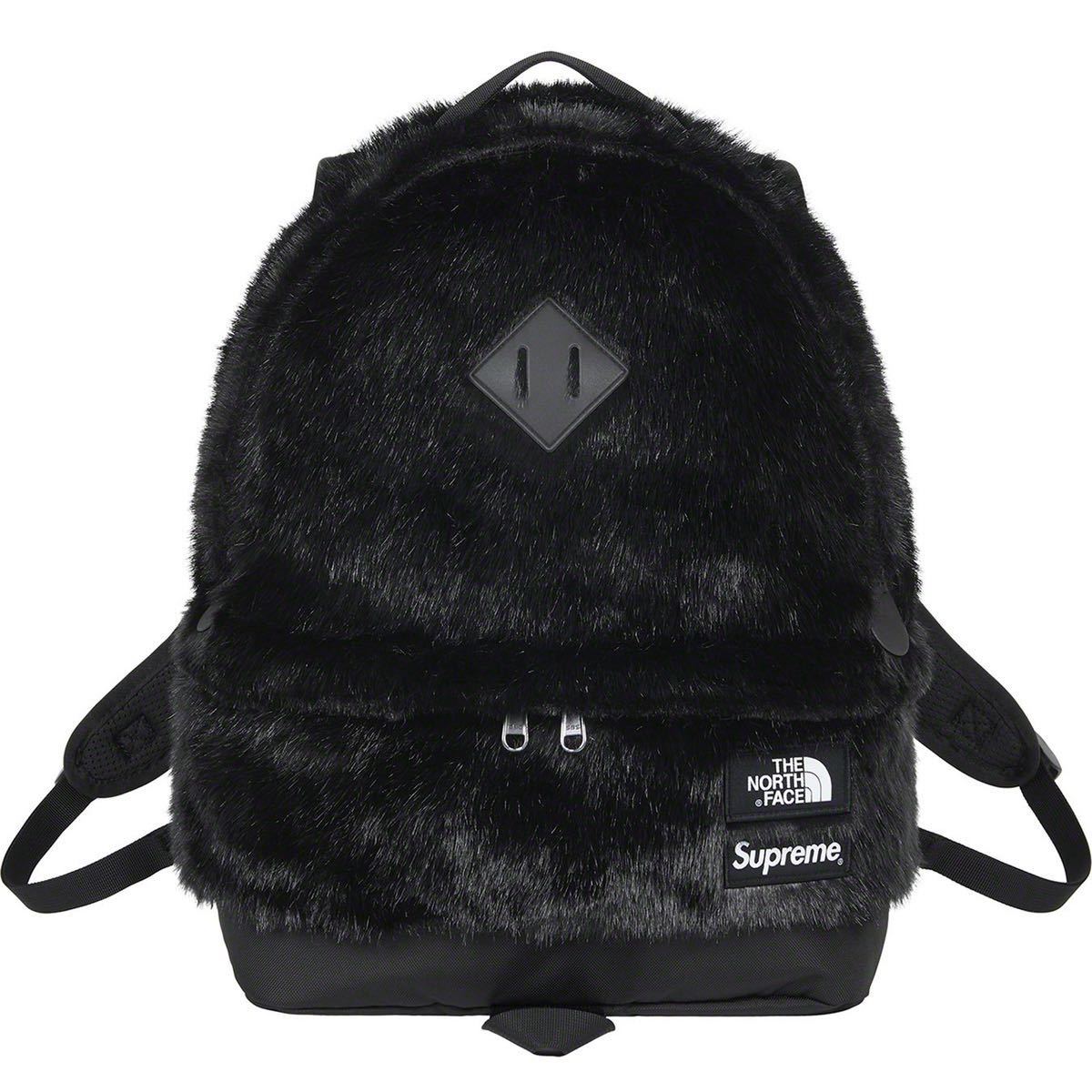 送料無料 黒 Supreme The North Face Faux Fur Backpack black シュプリーム ノースフェイス ファー  バックパック シュプノース 新品未使用