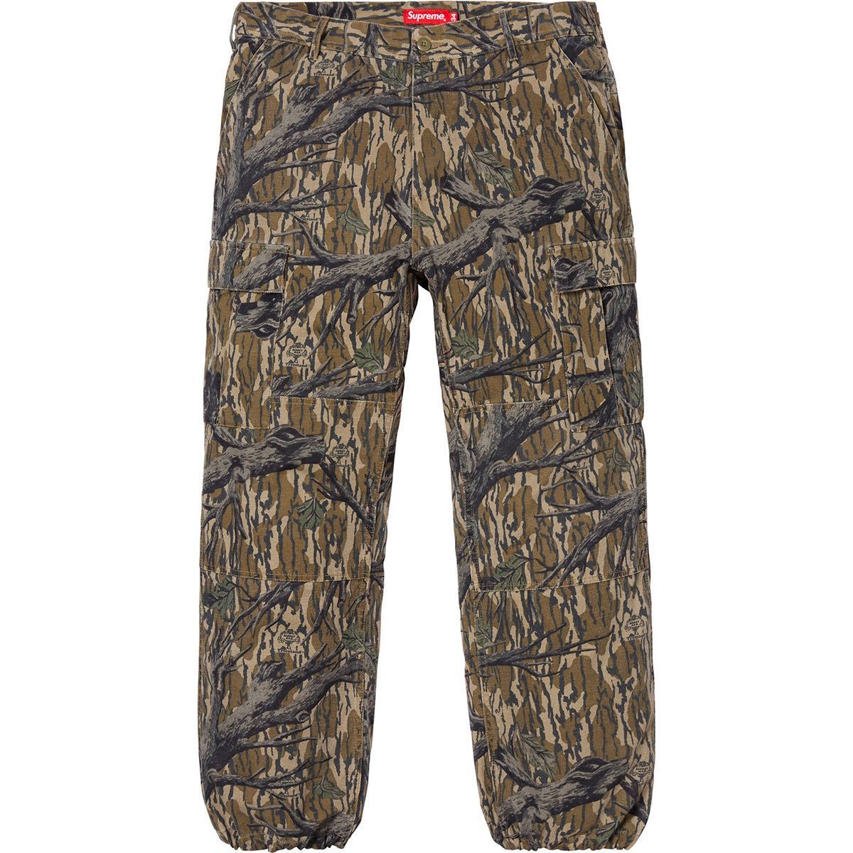 free shipping 30 Supreme Cargo Pant Mossy Oak Camo 18aw 18fw