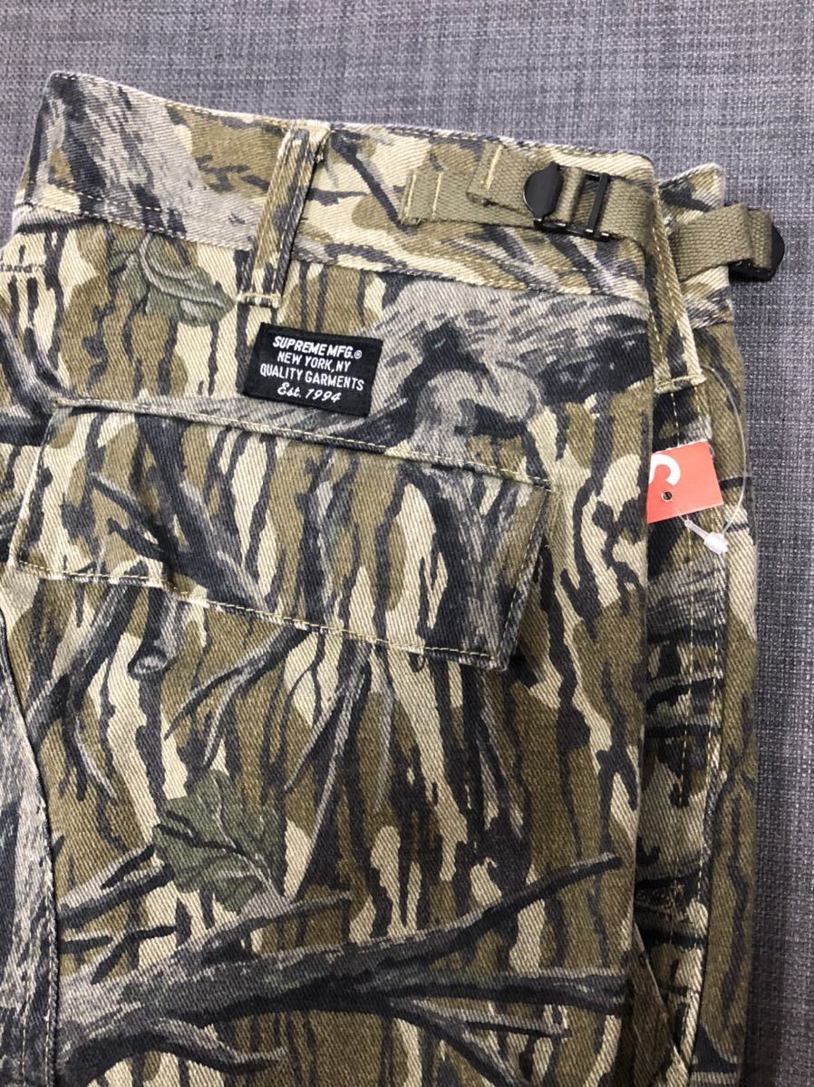 free shipping 30 Supreme Cargo Pant Mossy Oak Camo 18aw 18fw