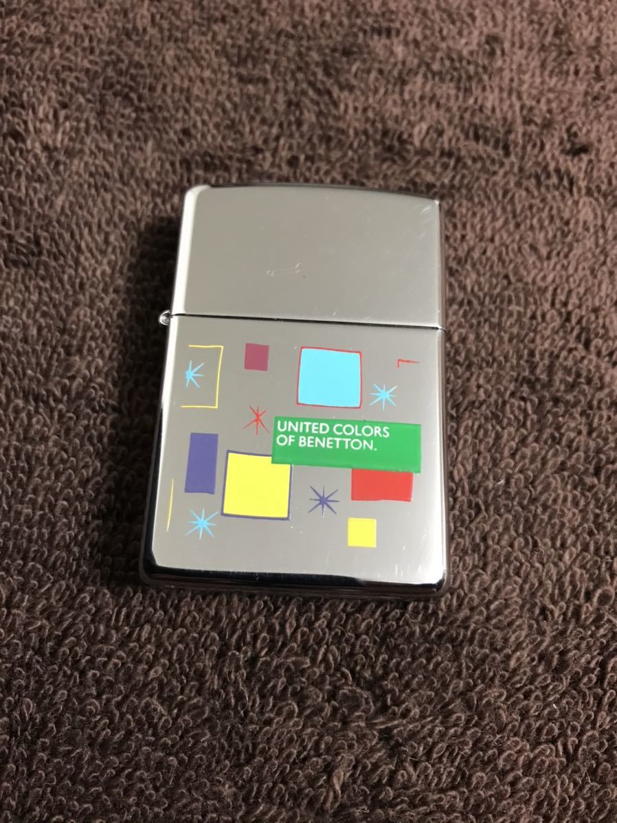 ZIPPO ジッポー オイルライター ジッポライター 1997年製　Benetton ベネトン 中古品_画像1