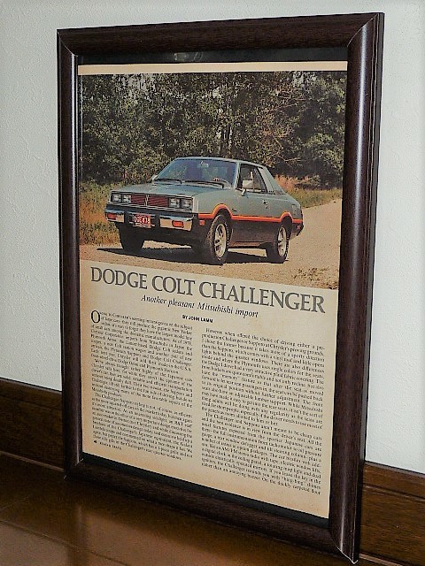 1977 year USA 70s foreign book magazine chronicle . frame goods Dodge Colt Challenger Dodge Colt Challenger / Mitsubishi Galant USDM JDM ( A4 size )