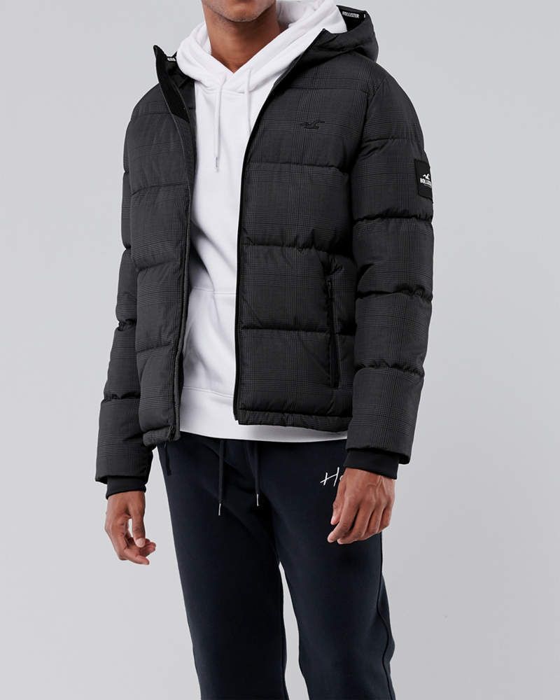 * 正規品 HOLLISTER Co. ホリスター ダウンジャケット Prad Down Jacket L / Dark Gray Prad *_画像4