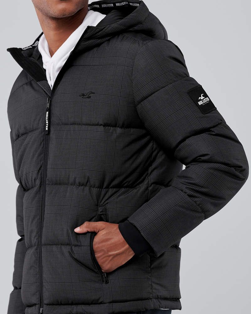 * 正規品 HOLLISTER Co. ホリスター ダウンジャケット Prad Down Jacket L / Dark Gray Prad *_画像6