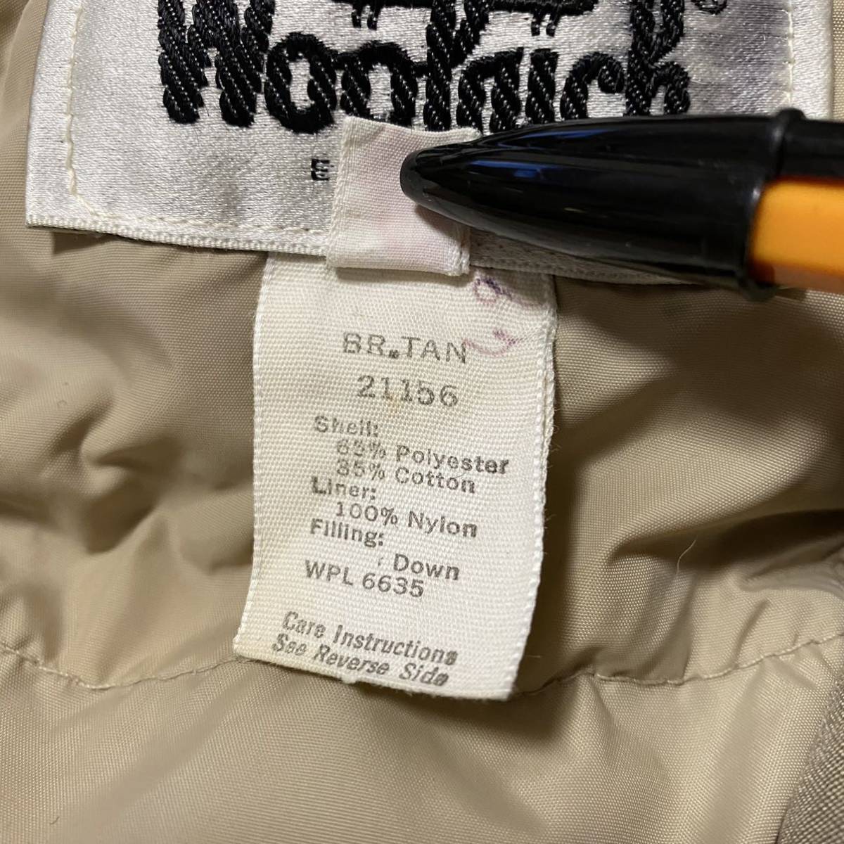 Vintage Woolrich マウンテンパーカー ダウン size42 Lサイズ相当 白タグ 美USED 70s 80s_画像8