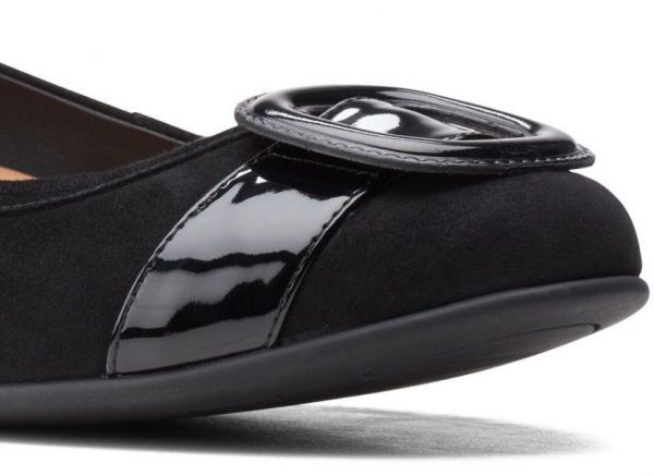 40%割引25.0cm最新の激安 Clarks 25cm バレエ フラット レザー 革 ...
