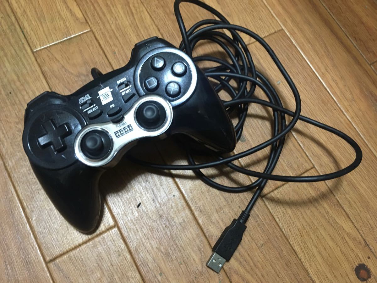 HORI USB ゲームコントローラー　連射機能付き PS4 PS3 パット プロコン