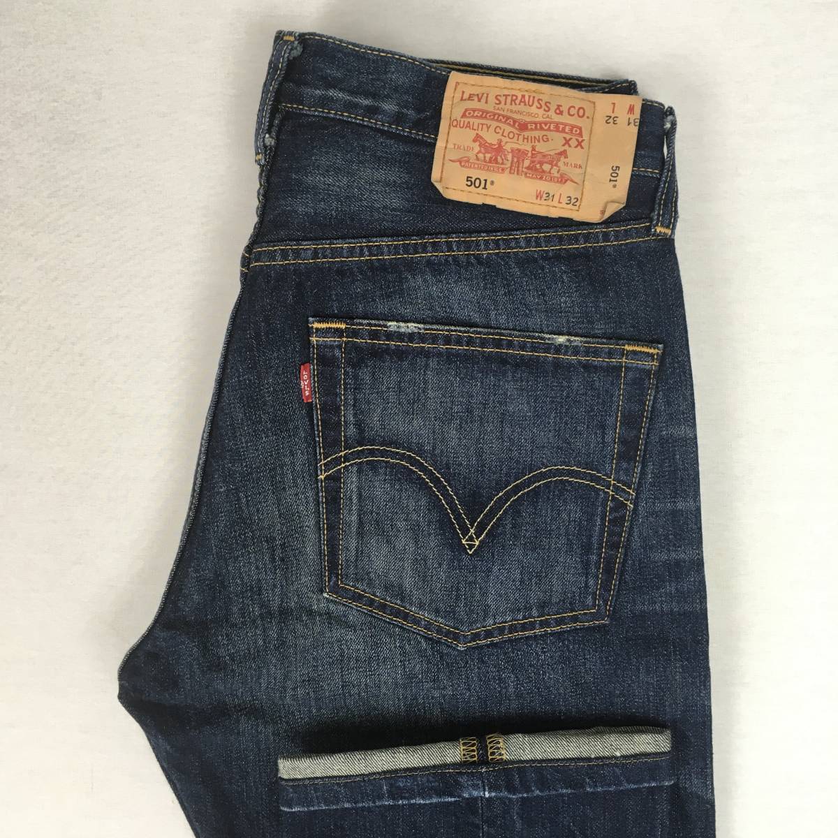 Levi's リーバイス 501 03501-00 レギュラー ストレート 06年 デニム パンツ ジーンズ W31 L32 ボタンフライ ユーズド加工