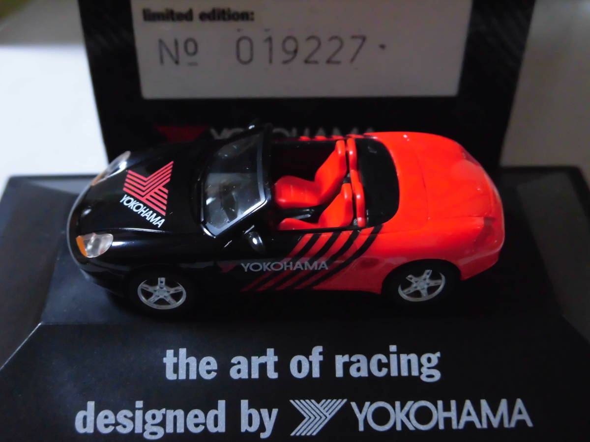 S=1/87☆YOKOHAMA特注herpa製 PORSCHE Boxster ポルシェボクスター(986/the art of racing designed by YOKOHAMA)限定希少・未使用・新品！