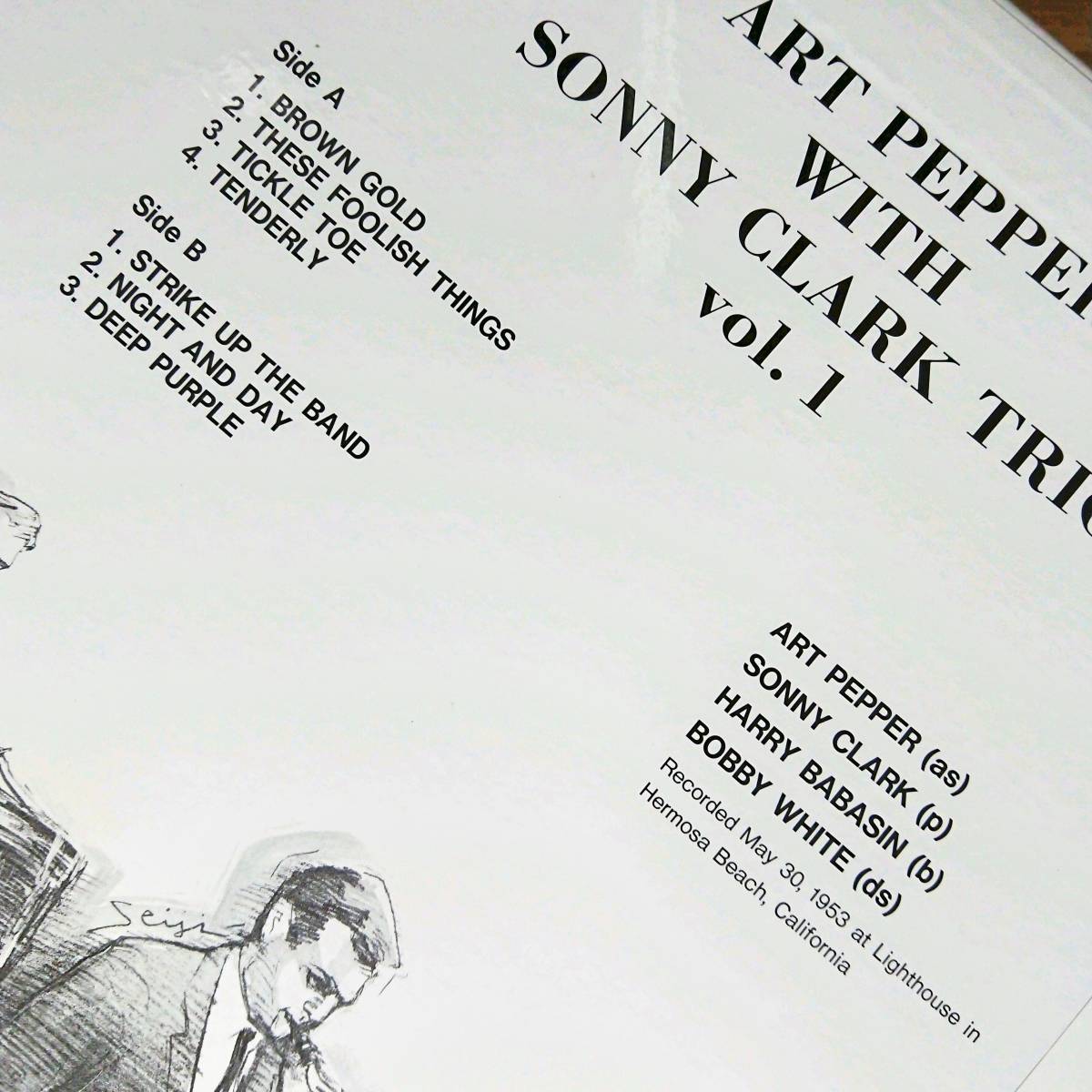 Art Pepper(as) With Sonny Clark(p) Trio Vol.1　アート・ペッパー(as)・ウィズ・ソニー・クラーク(p) Vol.1【国内帯付美盤】_画像4