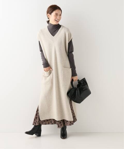 IENA【イエナ】 ウールカシミヤ ロングジレ 新品ナチュラルB IENA【イエナ】 ウールカシミヤ ロングジレ 新品ナチュラルB