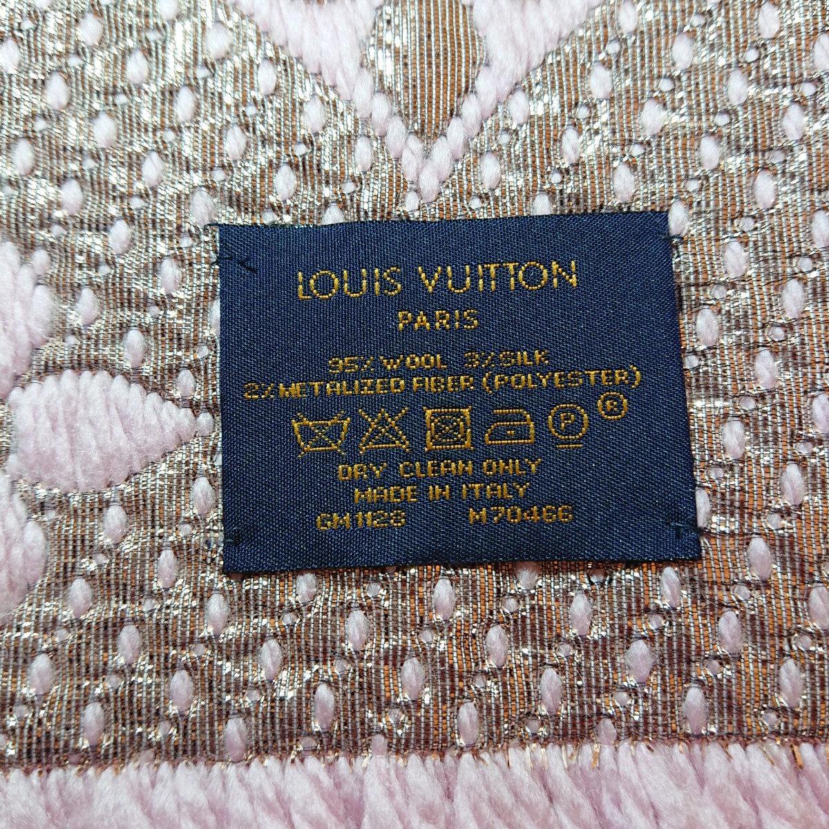 ルイヴィトン LOUIS VUITTON マフラー ピンク