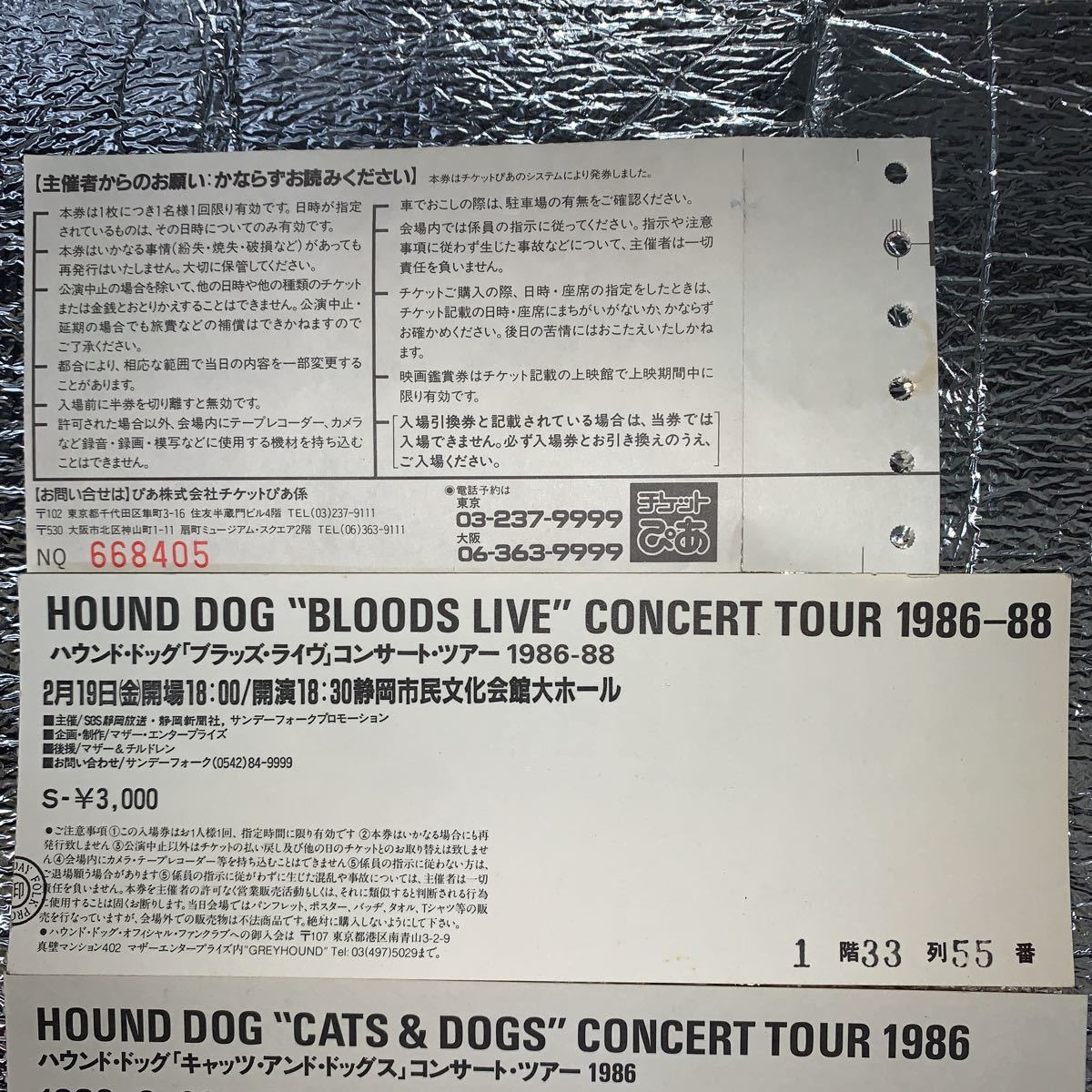 HOUND DOG コンサートツアー パンフレット　CATS & DOGS TOUR 1986 CONCERT TOUR BOOKLET　大友康平　ハウンドドッグ_画像4