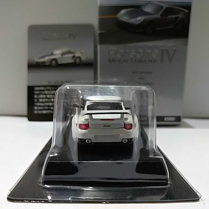 京商 1/64 PORSCHE Ⅳ 911 GT2 RS (997) 2004 ポルシェ #4 白 ホワイト ミニカー モデルカー_画像4