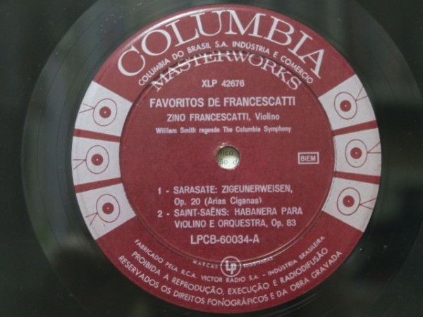 LP*ZINO FRANCESCATTI / Favoritos De Francescatti(COL6EYE паз есть / очень редкий!BRAZIL Brazil запись )