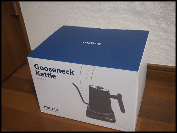 *Mirocomi Logo electric kettle coffee drip Goose neck temperature degree setting stopwatch 0.9L