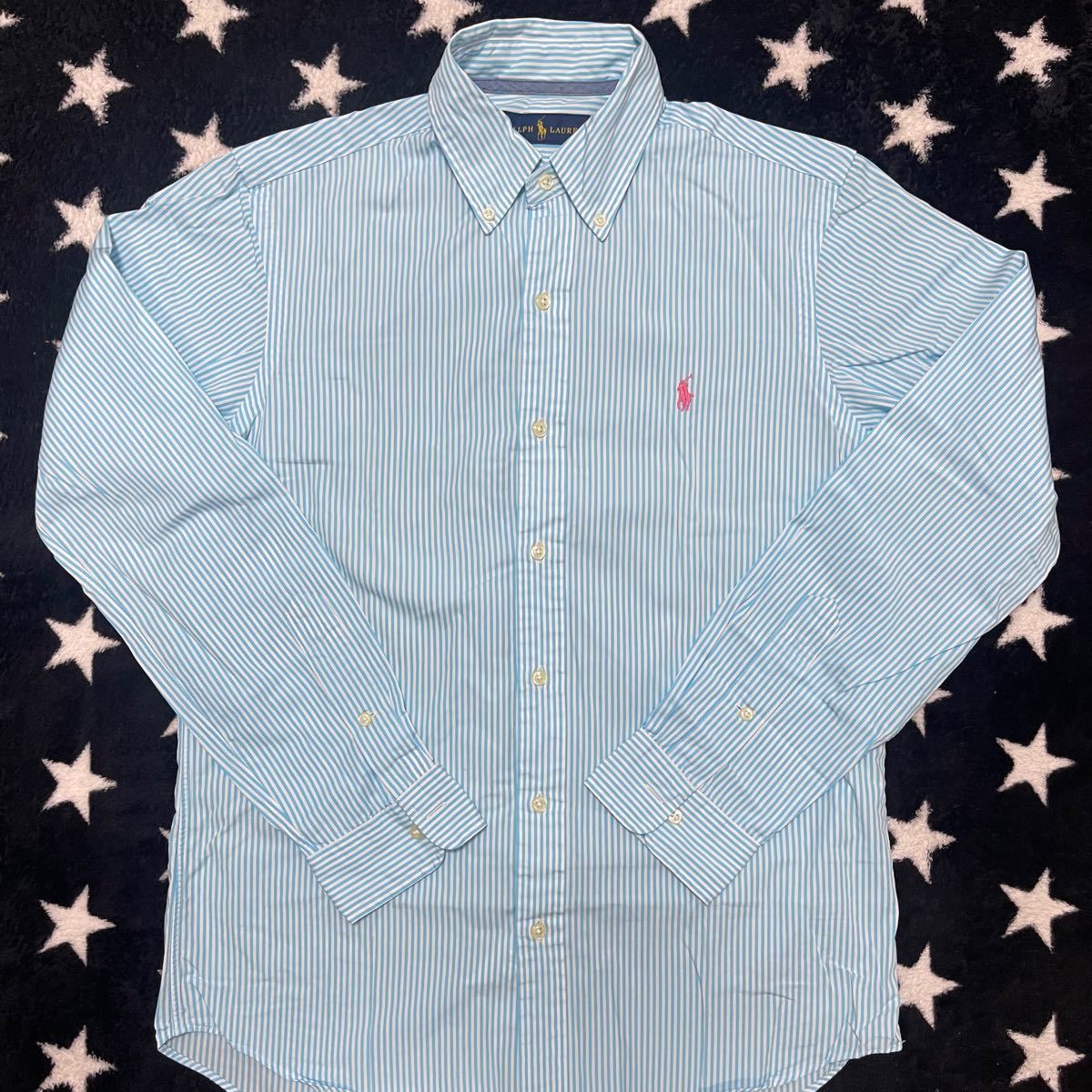ラルフローレン ストライプシャツ 水色 polo RALPH LAUREN ラルフローレン ストライプシャツ 水色 polo RALPH LAUREN