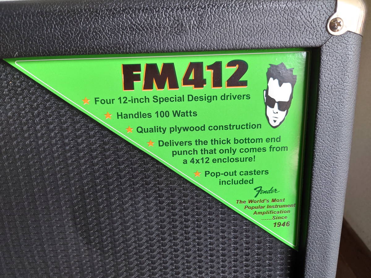 史上最も激安】 フェンダー キャビネットFM412 30.5㎝×4 100W 惜しまれ