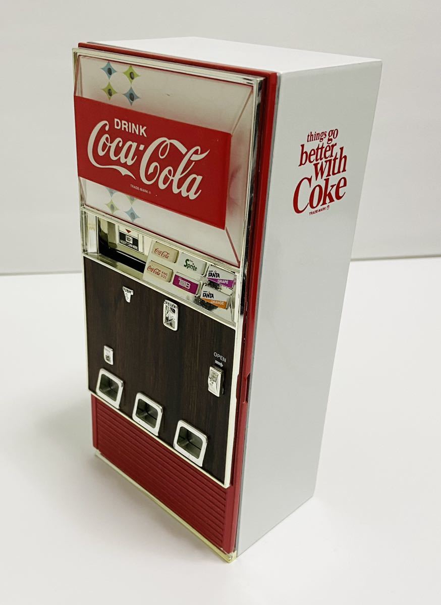 2枚で送料無料 コカコーラ 自動販売機型 貯金箱 ジャンク品 