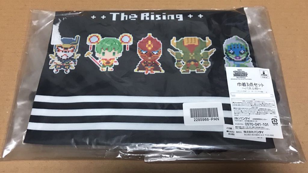 ☆劇場版☆TIGER & BUNNY☆タイガー アンド バニー☆タイバニ☆-The Rising-☆ドットビット☆巾着☆3点セット☆パネル柄☆_画像1