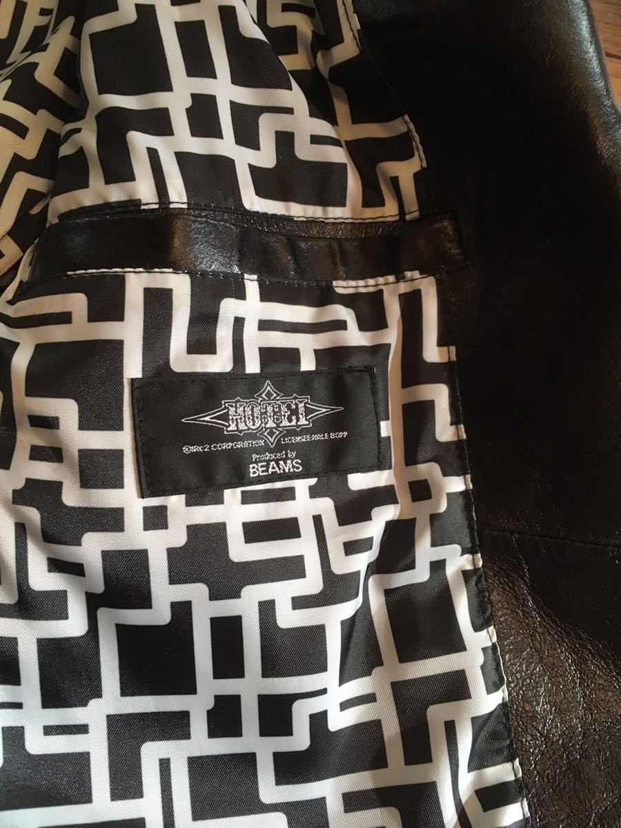 品】布袋寅泰 革ジャン 布袋×BEAMS 限定コラボ 牛革ジャン M 品】布袋寅泰 革ジャン 布袋×BEAMS 限定コラボ 牛革ジャン M
