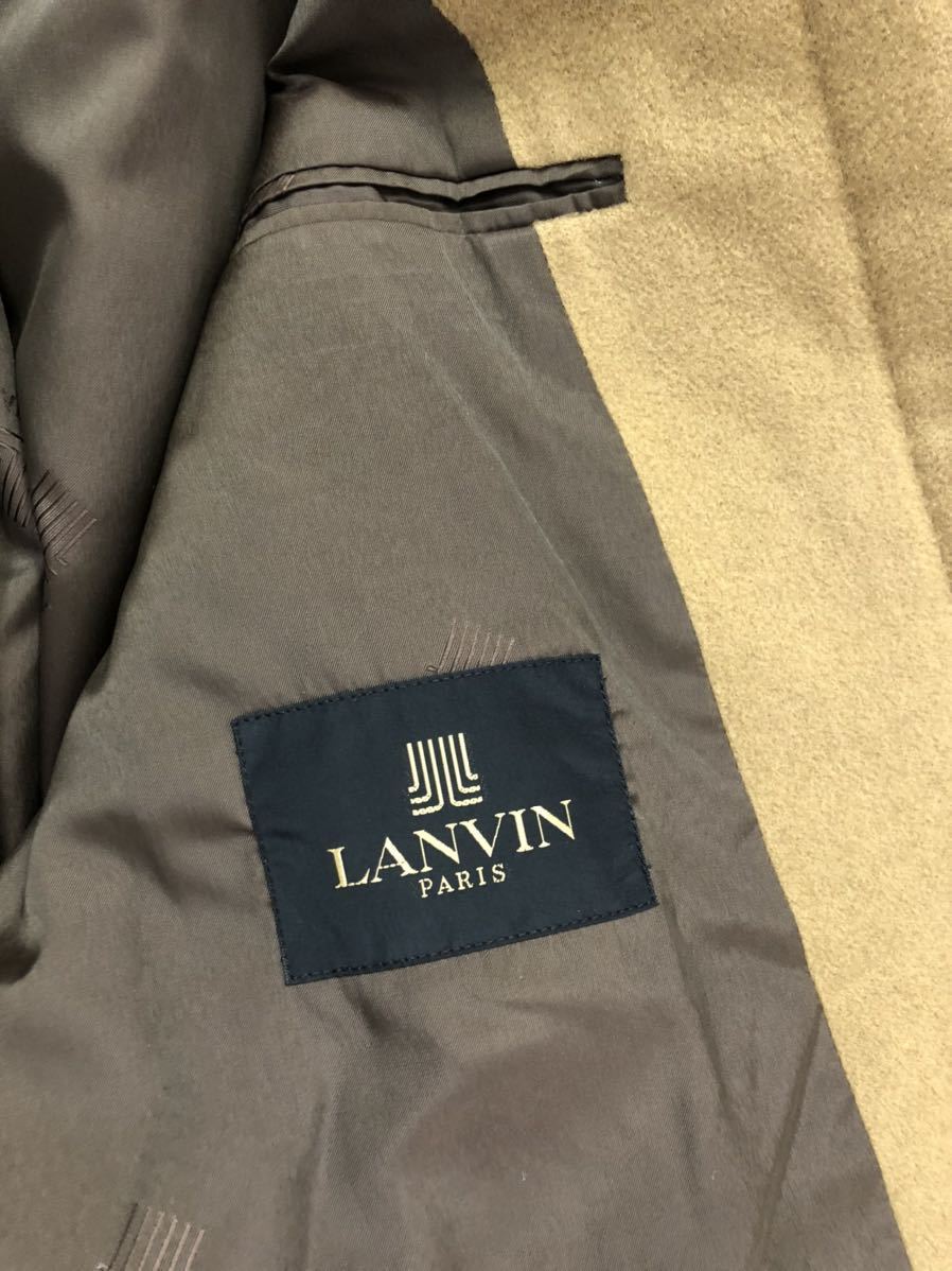 LANVIN ランバン　メンズ　ブラウン　ステンカラーコート ウール　ロングコート アウター　上着　44-43表記_画像3