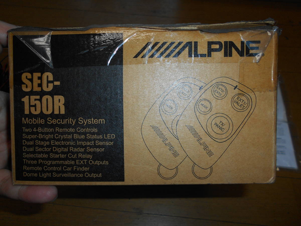 #39[ unused ] Alpine ALPINE SEC-150R car security anti-theft equipment 