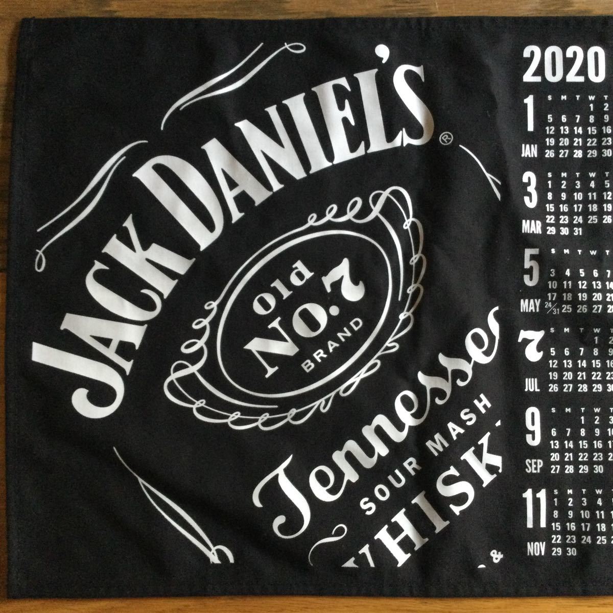 ジャックダニエル タペストリー カレンダー 2020 Jack Daniels