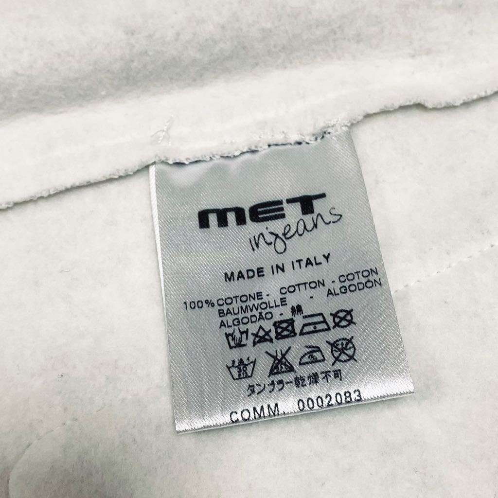 新品未使用 イタリア製 MET メット スウェット素材 チェスターコート