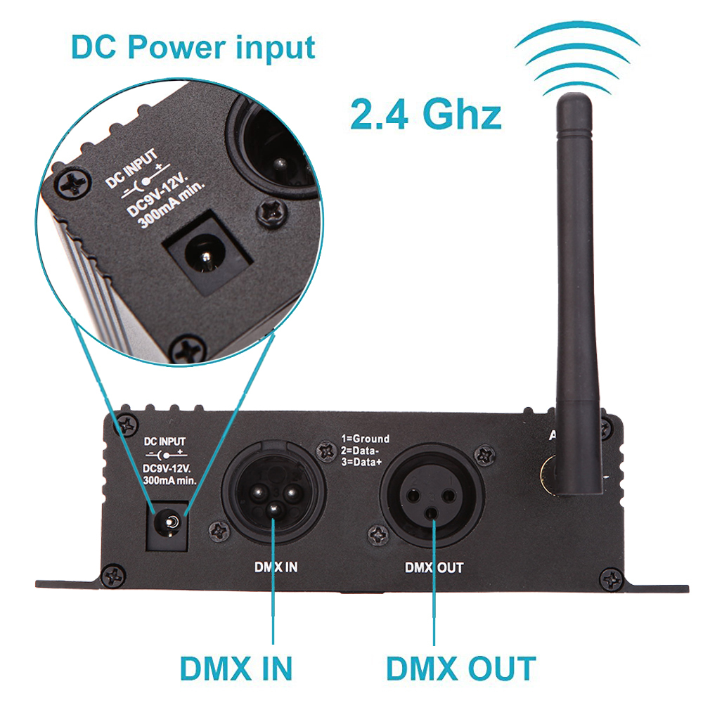 * самый дешевый .. *2.4G беспроводной DMX 512 освещение управление передатчик ресивер LCD дисплей / энергия настройка возможность /lipi-taAT8651