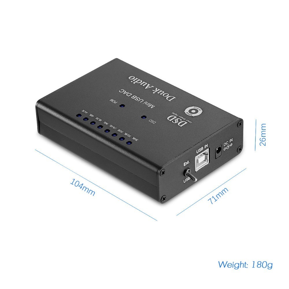 2018 новый Douk аудио Mini DSD1796 + XMOS-U8 384K / 32 bit USB DAC аудио декоративный элемент -da. HiFi усилитель 