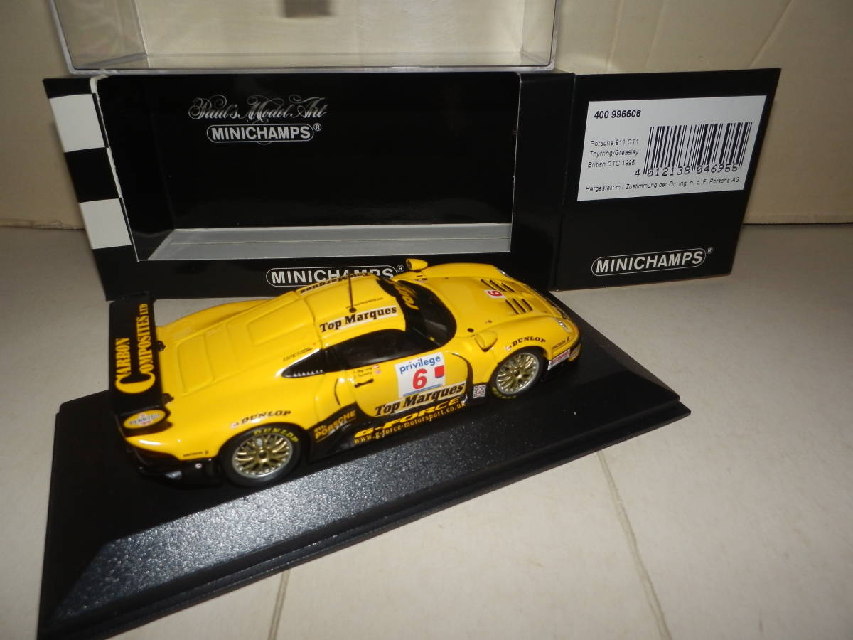 PMA Porsche 911 GT1 #6 1996 British GTC / ミニチャンプス 1996ブリティッシュGTC ポルシェ 911 GT1 ( 1:43 )_画像2