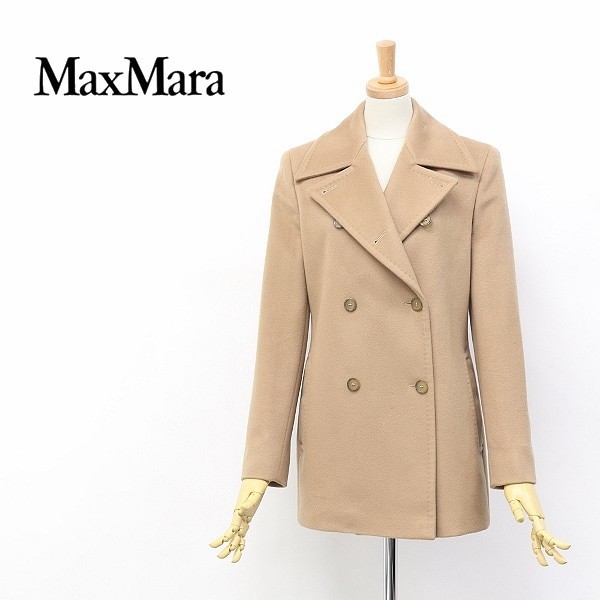 イタリア製◇Max Mara/マックスマーラ ヴァージンウール Pコート