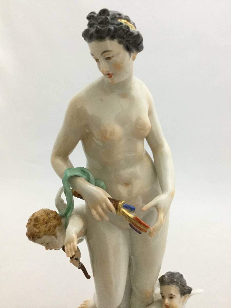 お買い得定番 ヤフオク! - Meissen マイセン ヴィーナスとキューピッド 706... 大特価人気