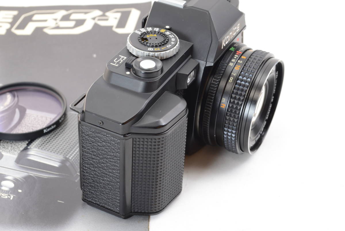 【ecoま】コニカ KONICA FS-1/AR40mm F1.8 レンズ、パンフレット付き 一眼レフフィルムカメラ_画像3