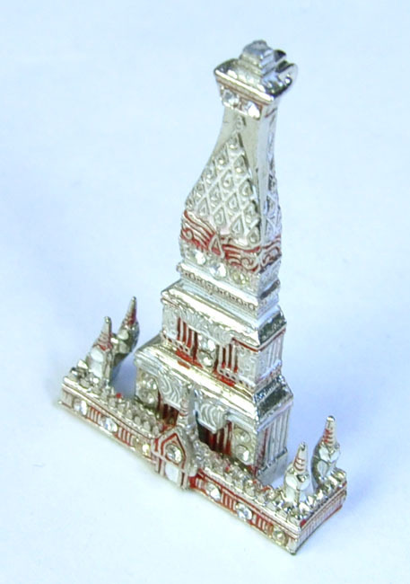 【ブローチ】タイのお寺を模したブローチ バッジ 仏教寺院 インド様式 ワット テラワーダ アジアン AC-BRCH201231-3_画像3