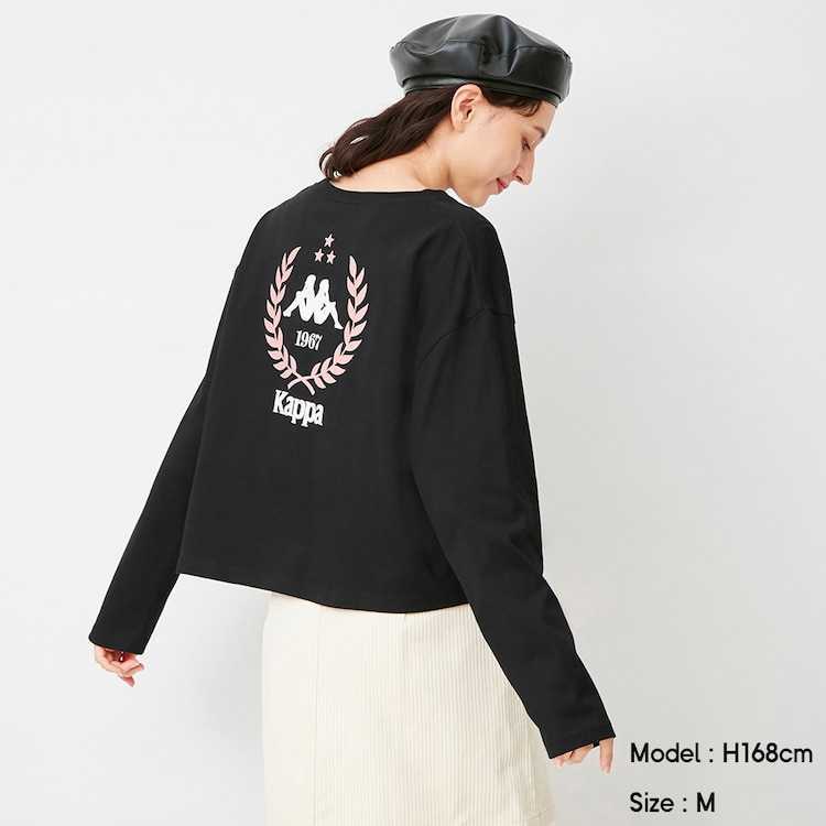 GUクロップドロングスリーブT(長袖)KAPPA+X 超大型店限定 XXL GUクロップドロングスリーブT(長袖)KAPPA+X 超大型店限定 XXL