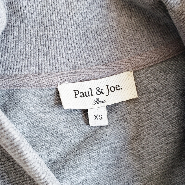 ポール&ジョー PAUL&JOE メンズ コットン Vネック カーディガン XS グレー_画像3