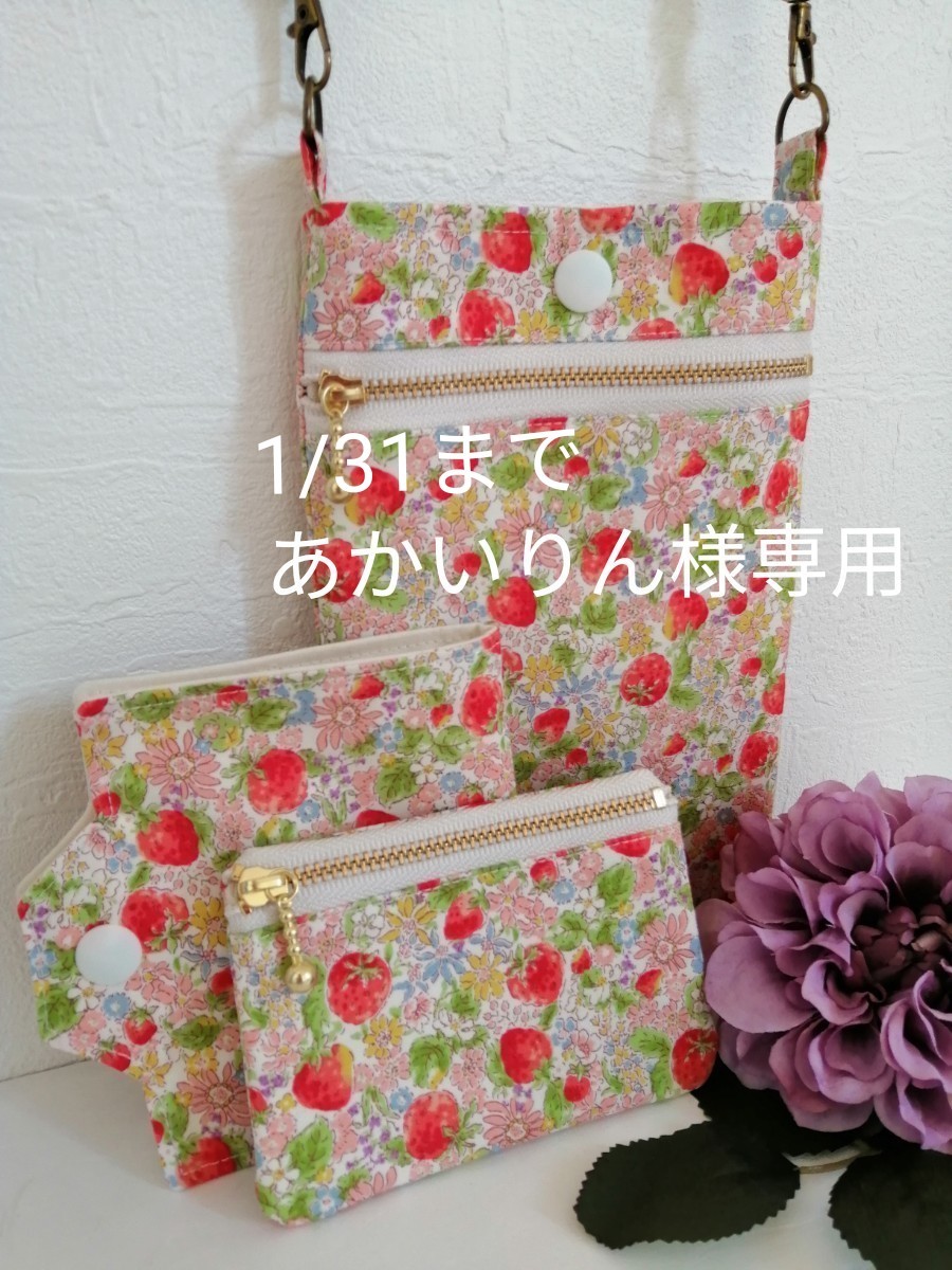 ☆あかいりん様専用☆　ハンドメイド　ポーチ&ケース3点セット　スマホポーチ　ミニポーチ　仮置きケース