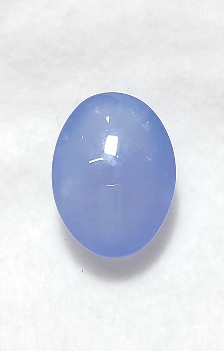 美品！　ブルーカルセドニー　27.17ct オーバル　カボション　ルース（LA-3785）